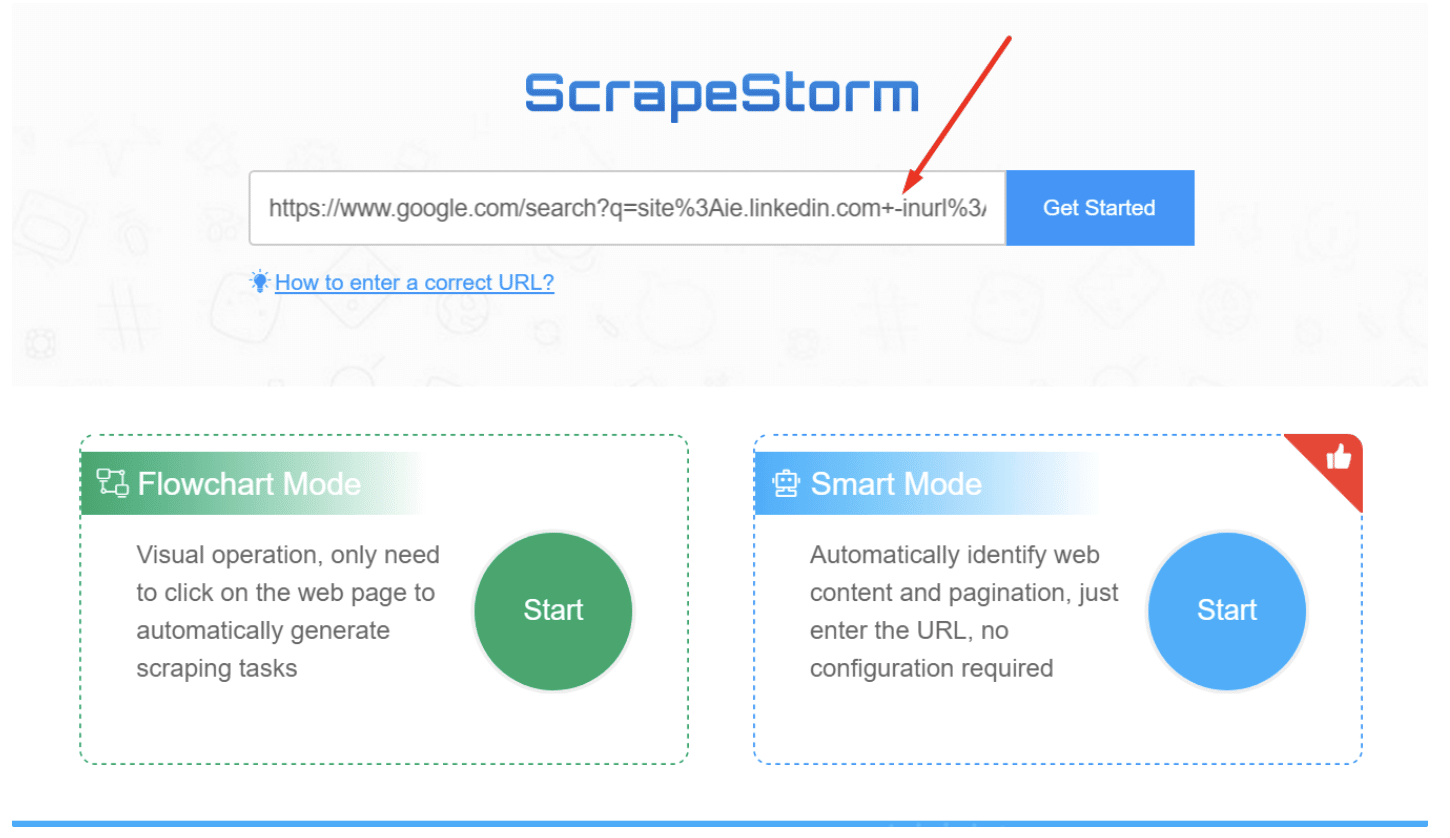 ScrapeStorm tool screenshot