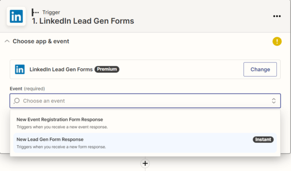 LinkedIn Lead Gen Forms Zapier Integration