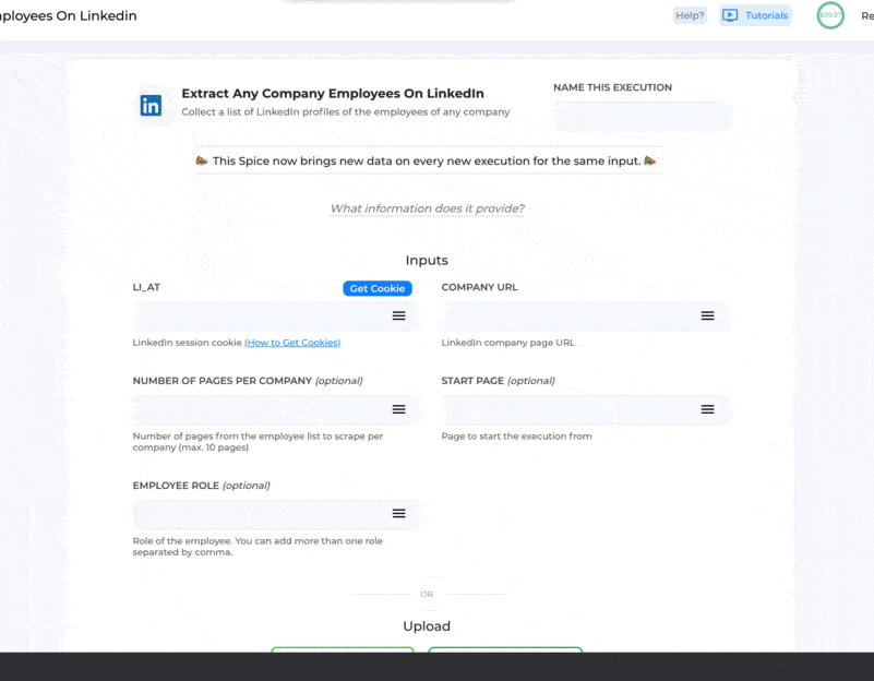 Extract employees with specific roles from LinkedIn