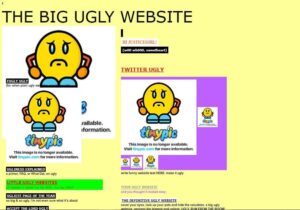 A screenshot of The Big Ugly Website