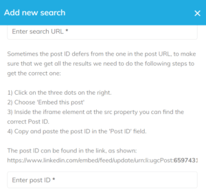 A screenshot showing how to find post id outside a url