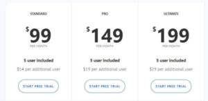 A screenshot of Smartreach's pricing plans for individuals