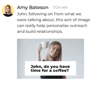 personalized LinkedIn messages in outbound sales