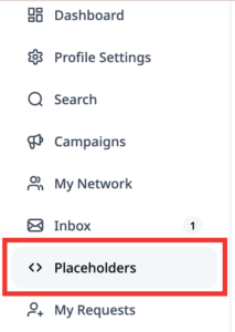 placeholders templates