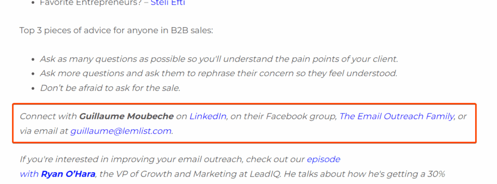 Search public posts for email