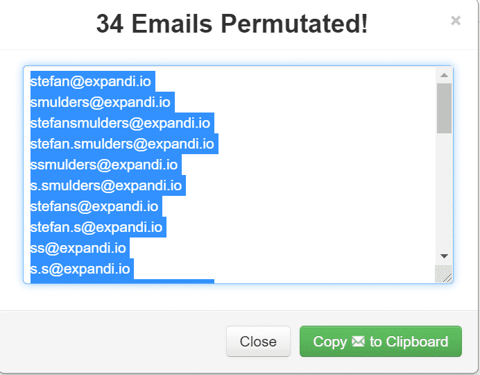Free tools for guessing emails