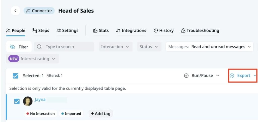 export linkedin contacts to excel