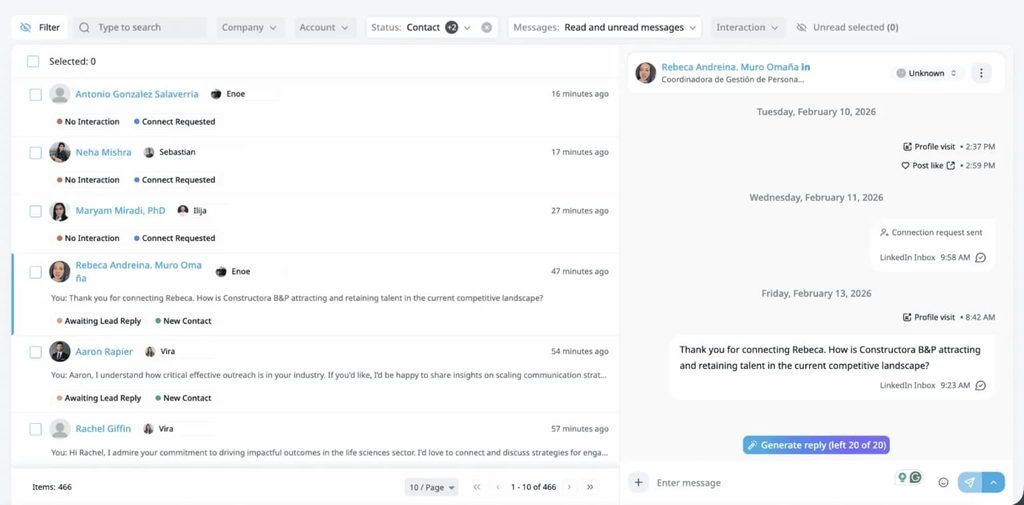 global linkedin inbox inside expandi