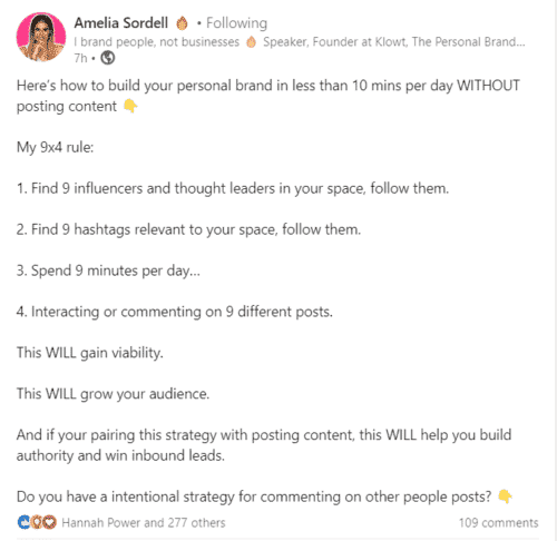 content strategy for linkedin