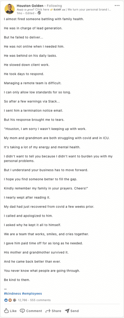 personal LinkedIn content strategy