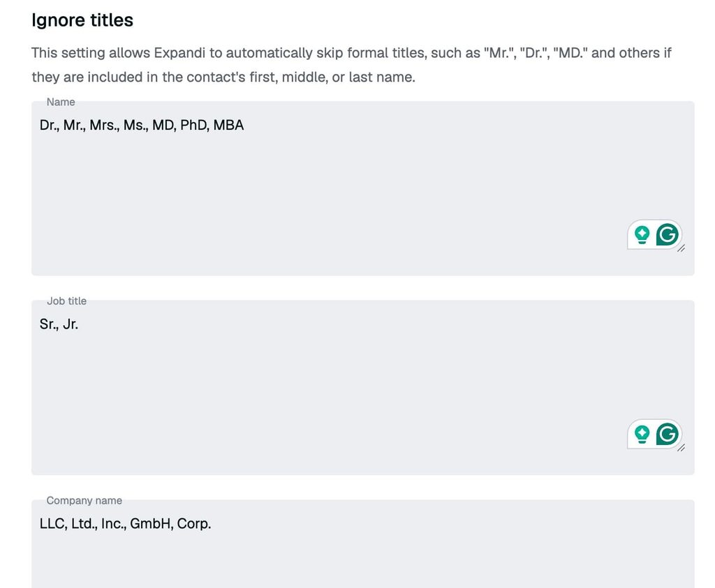 expandi titles to ignore in your prospect outreach list