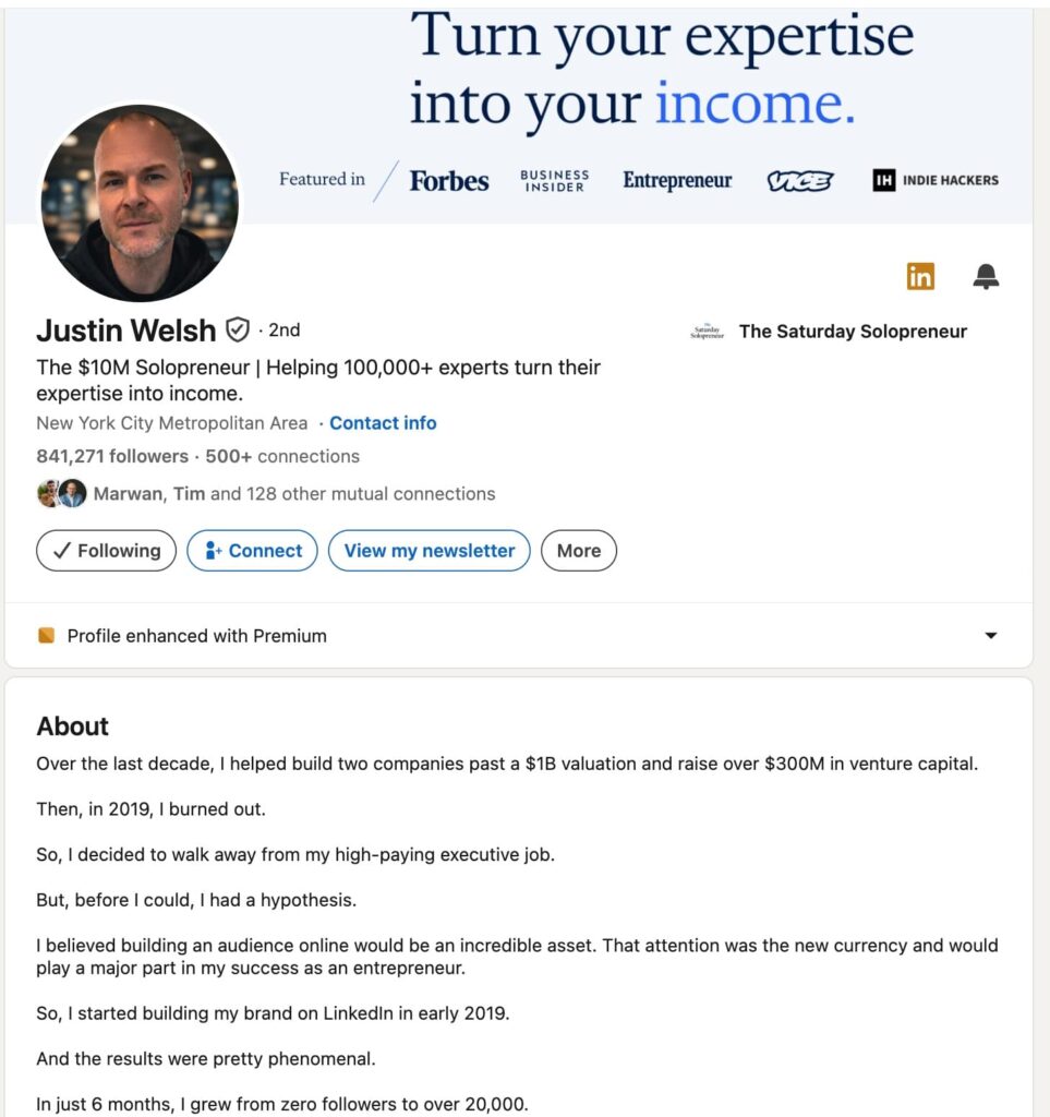 networking on linkedin