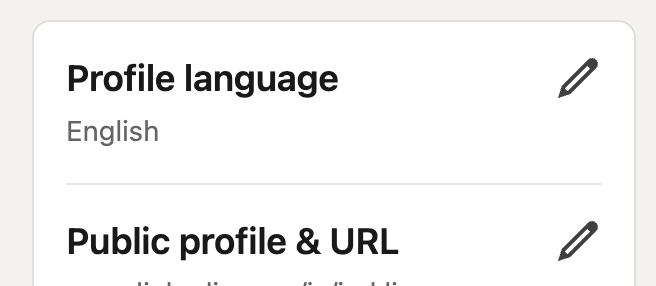 Personalize your custom URL in LinkedIN