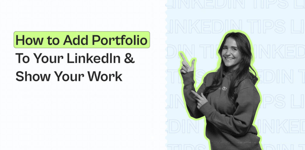 add portfolio linkedin account