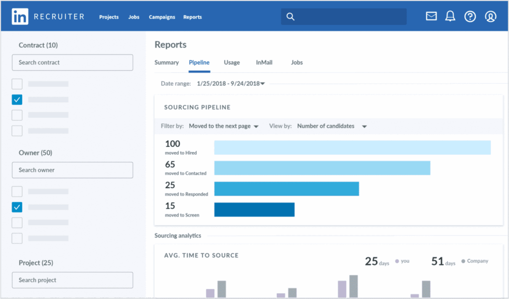 Measuring recruitment efforts on LinkedIn Recruiter