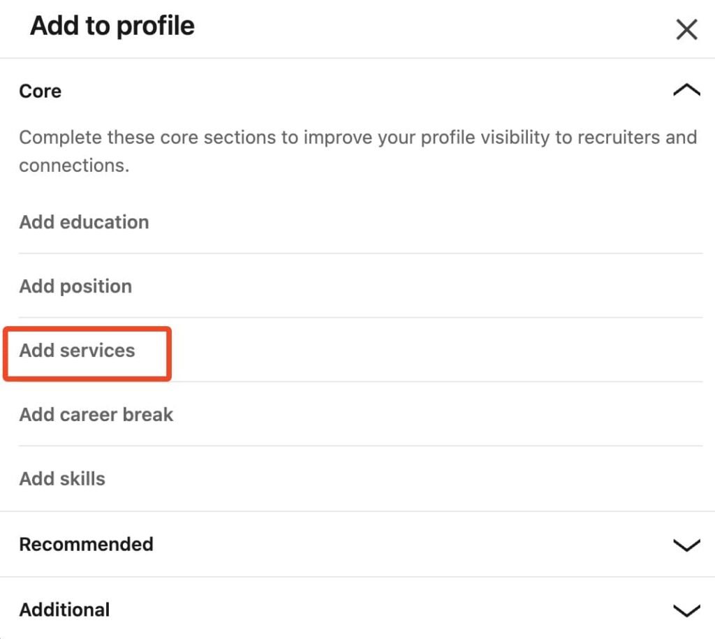 portfolio on linkedin