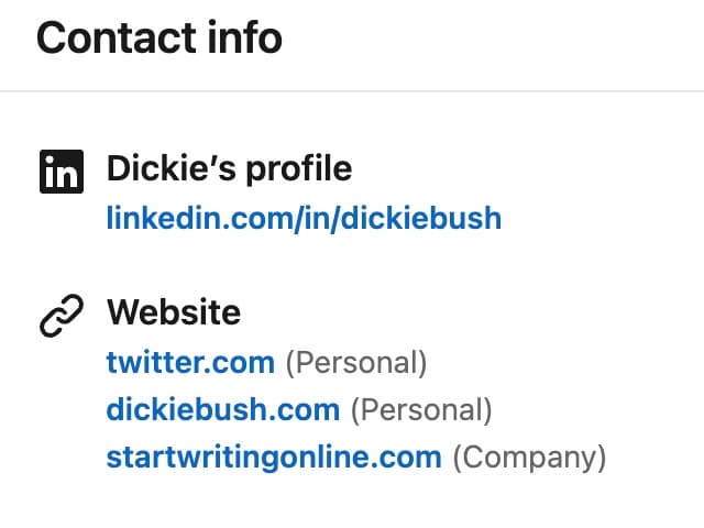 linkedin portfolio