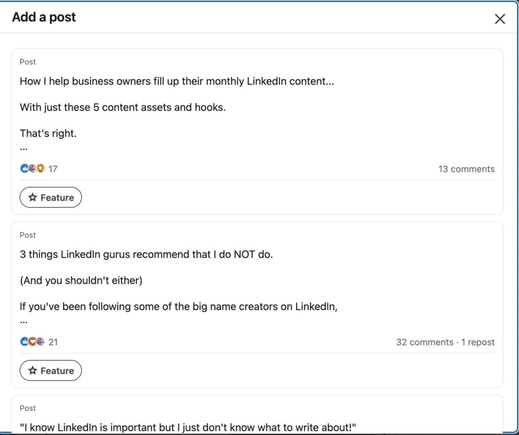linkedin portfolio