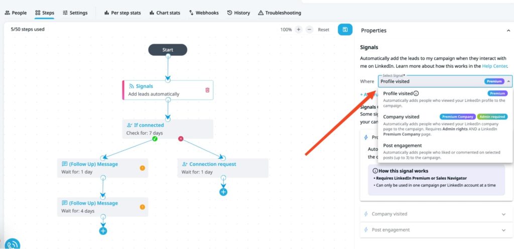 how to add portfolio to linkedin