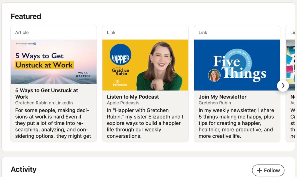 linkedin portfolio