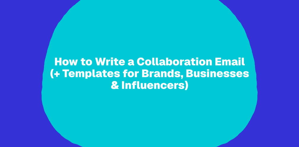how to write an email to a brand for collaboration sample