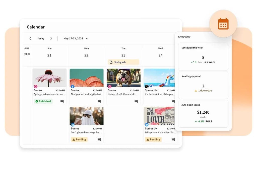 hootsuite content calendar