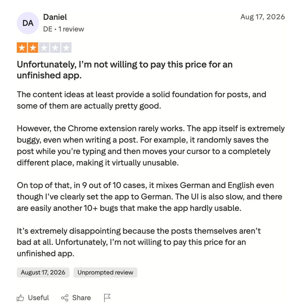 kleo trustpilot review