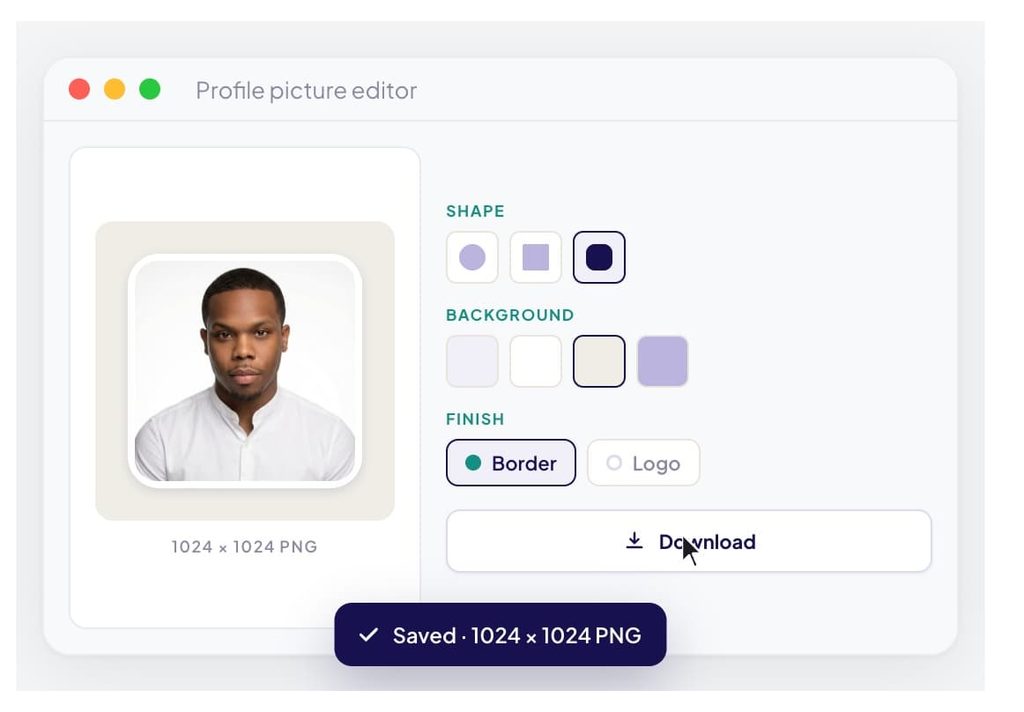 headshot pro profile picture editor