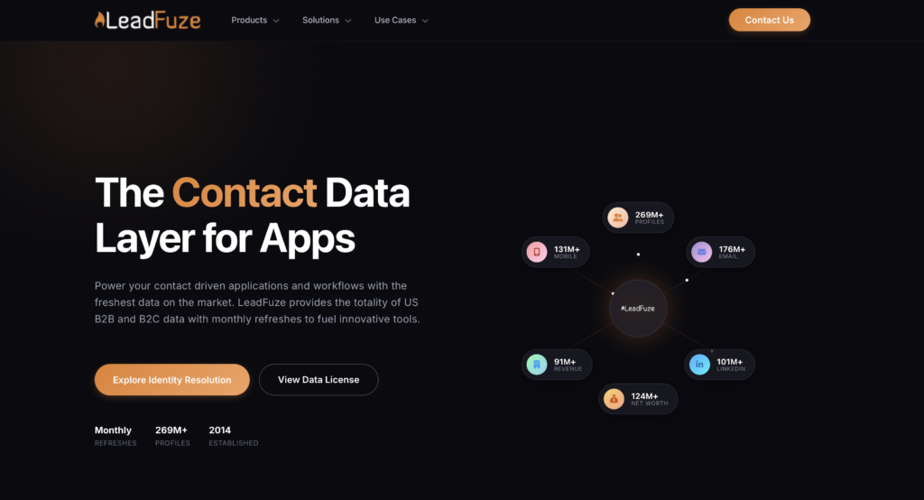 LeadFuze prospecting tool