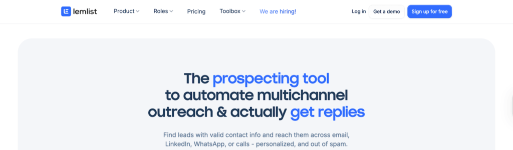 Lemlist  for LinkedIn automation