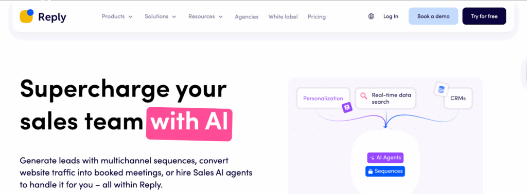 Reply a sales engagement platform 