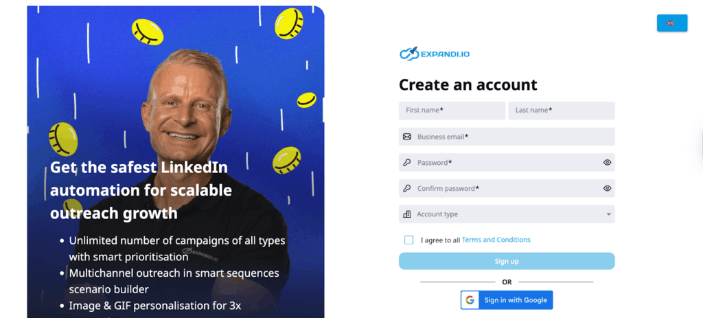 Open your Expandi account