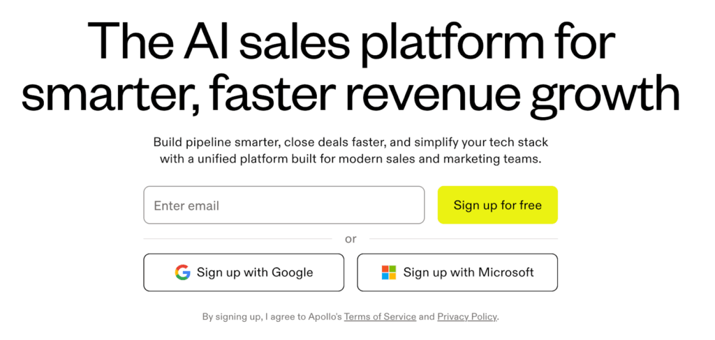 Apollo lead generation company