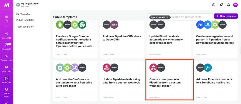 How to set up LinkedIn Pipedrive integration with Make