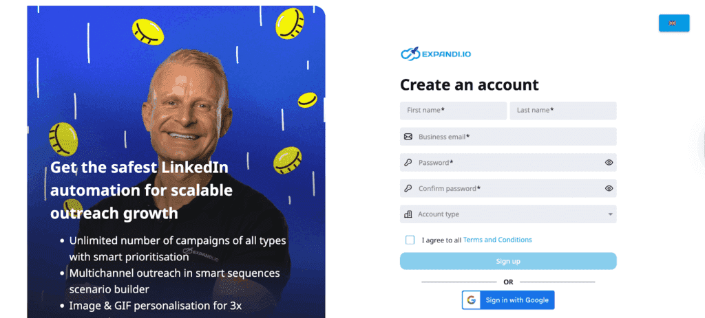 Open your Expandi account