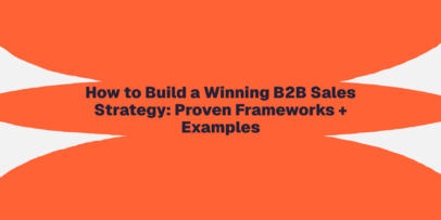 b2b sales strategy