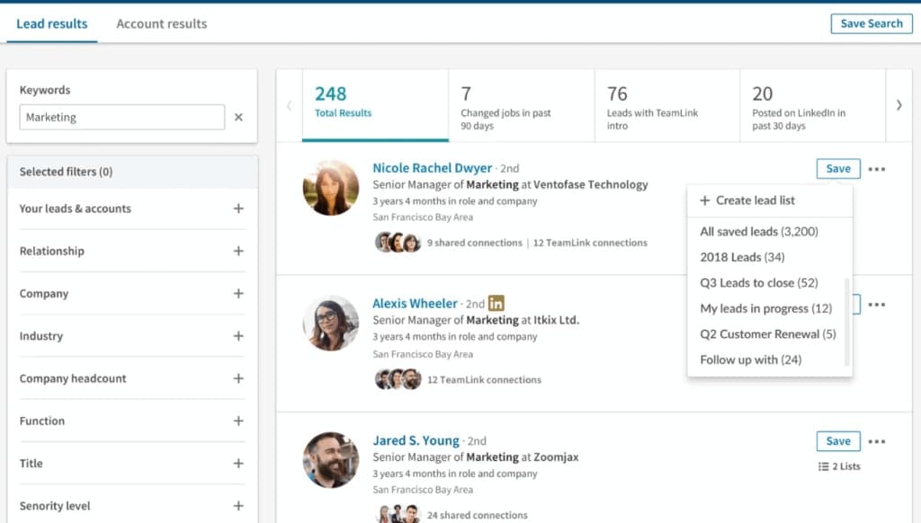 linkedin sales navigator