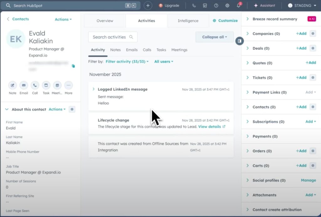 expandi integrations