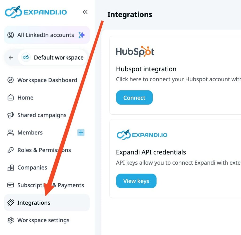 expandi hubspot integration