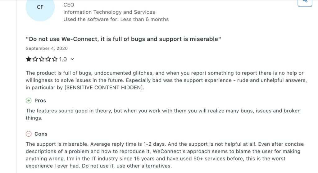 We-Connect alternative