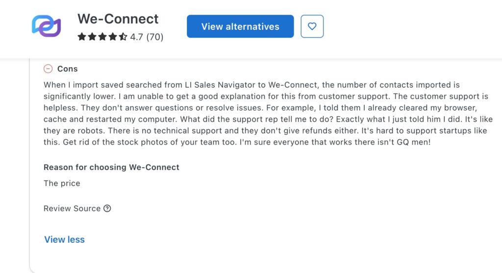 We-Connect alternatives