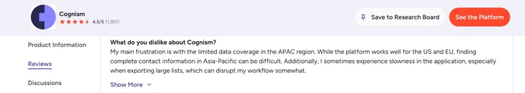 Cognism alternatives