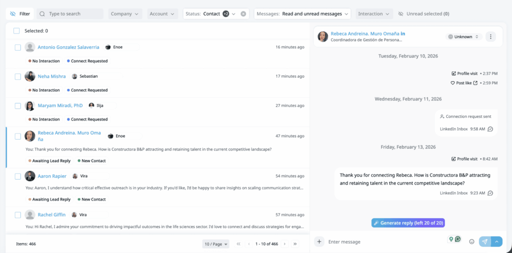 LinkedIn outreach at scale