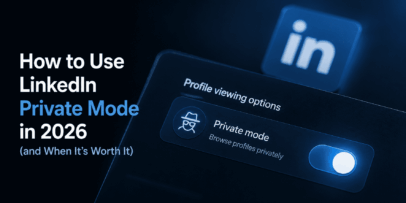 LinkedIn private mode