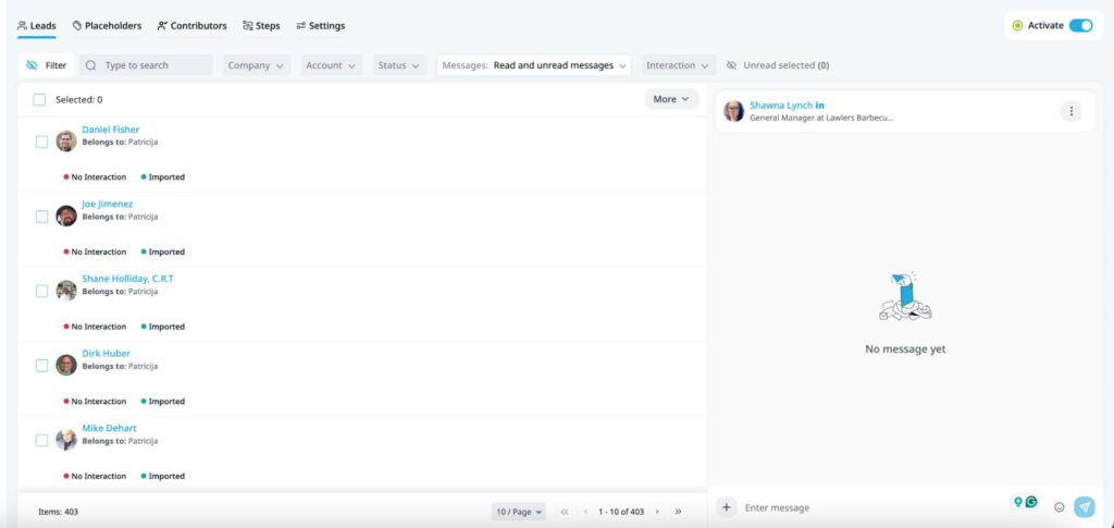 LinkedIn recruiting automation tool