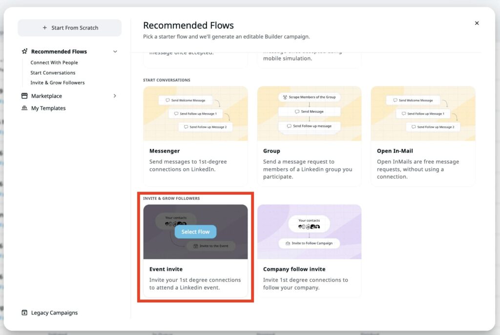 event-based LinkedIn outreach strategy