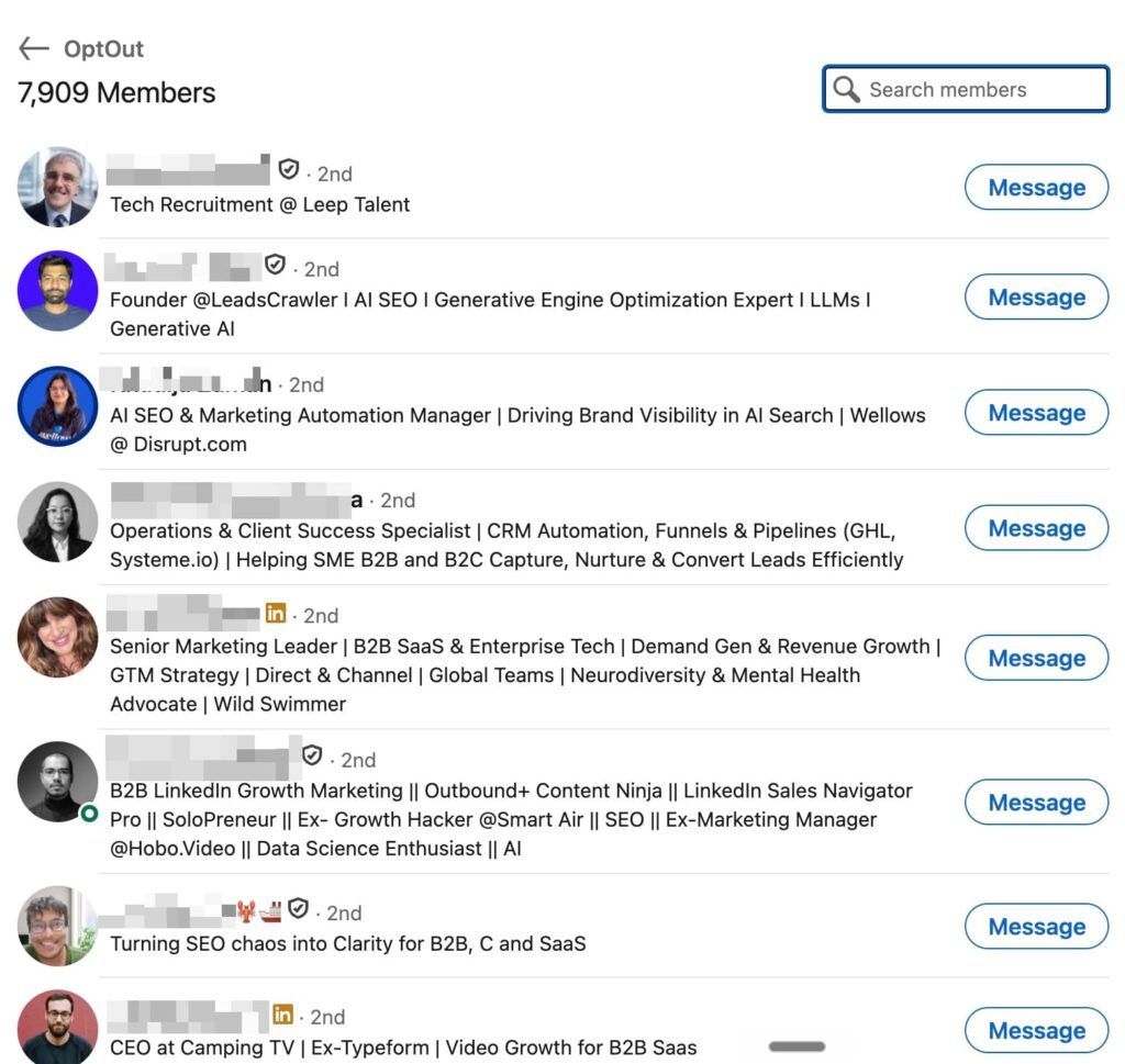 linkedin unique features