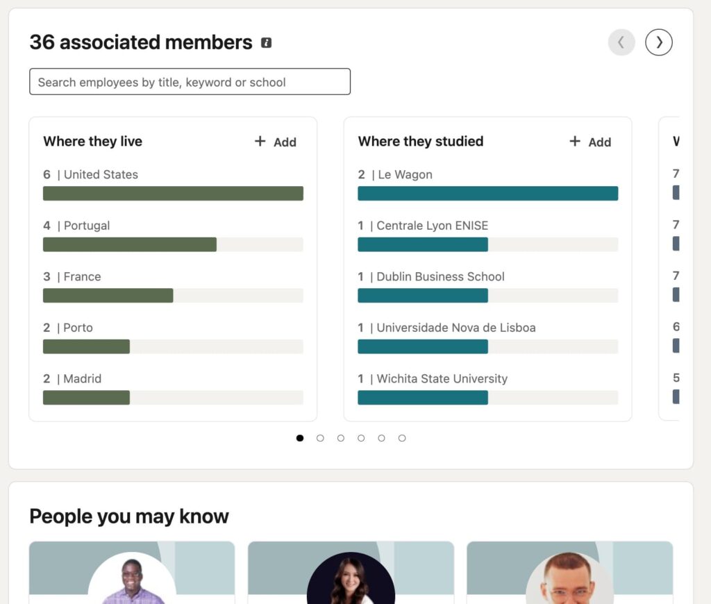 linkedin company search