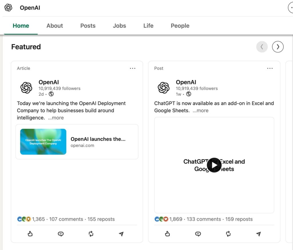 linkedin-featured-section