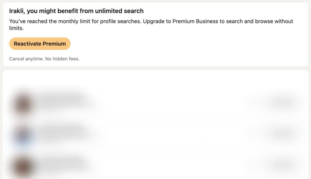 search linkedin profile by company and role